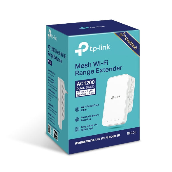 TP-Link RE300 AC1200 Mesh Wi-Fi Extender