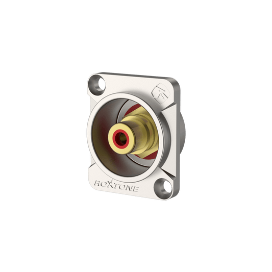ROXTONE RF2D-N RCA Female Socket with Nickel Plated Shell - High-Quality Audio Connector