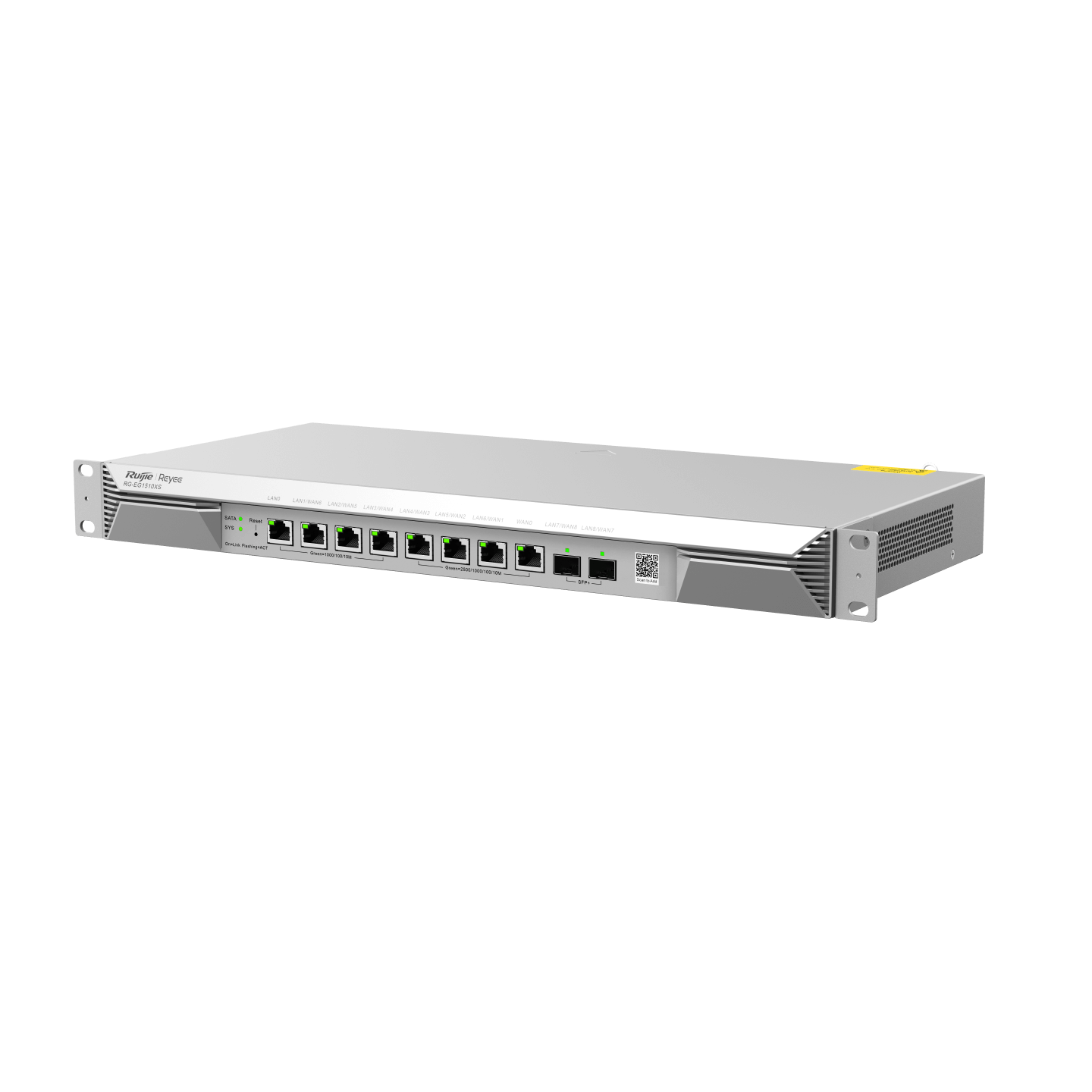 Image of the Reyee 8 Port Multi Gigabit Multi-WAN Cloud Router showcasing its design and features.