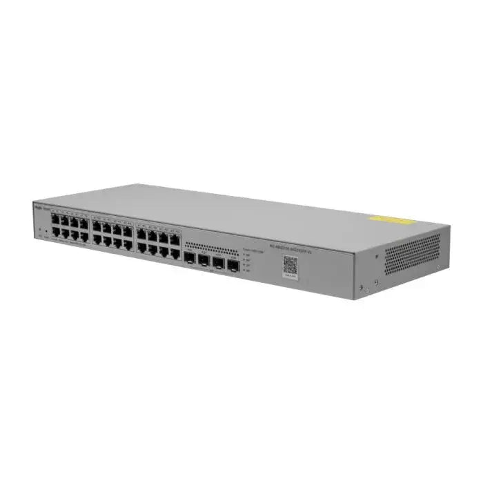 Reyee 24-Port Gigabit Smart Managed Switch with multiple Ethernet ports for network connectivity.
