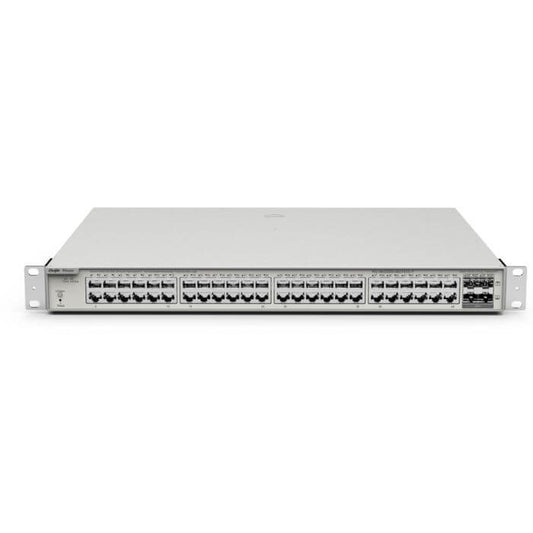 Reyee 48-Port PoE 370W Smart Managed Switch with multiple Ethernet ports for network management.