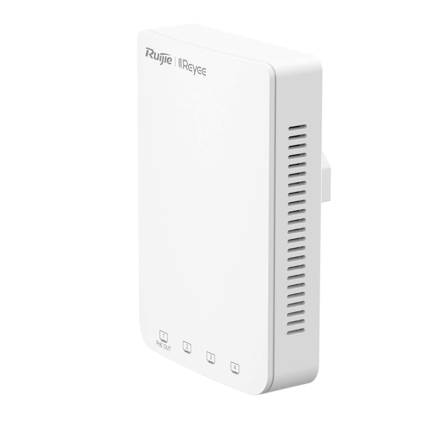 Image of the Reyee Dual Band 1300Mbps In-Wall Access Point, showcasing its sleek design and features.