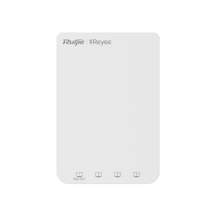Reyee Dual Band 1300Mbps In-Wall Access Point showcasing its sleek design and features.