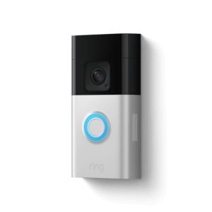 Image of the Ring Video Doorbell Battery Plus showcasing its sleek design and features.