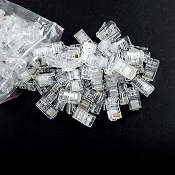Linkbasic RJ45 Cat5e UTP Modular Plug displayed on a white background.