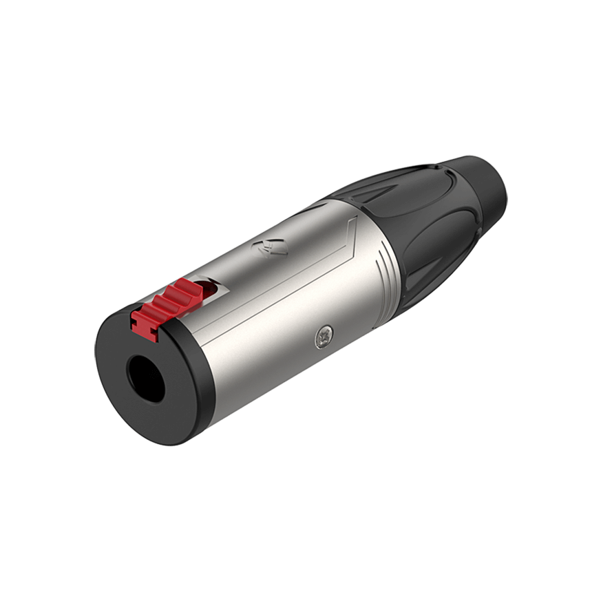 ROXTONE 6.3MM Stereo Female Inline Connector with Nickel Plated Shell