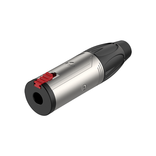 ROXTONE 6.3MM Stereo Female Inline Connector with Nickel Plated Shell