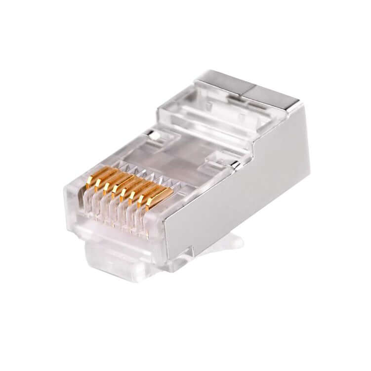 Linkbasic RJ45 CAT5e Shielded FTP Modular Plug displayed in a clear view.