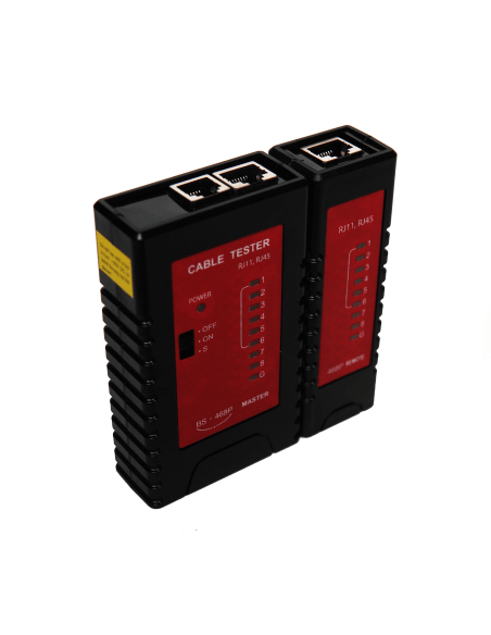 Miro RJ45 LAN Tester showing the device designed for testing network cables.