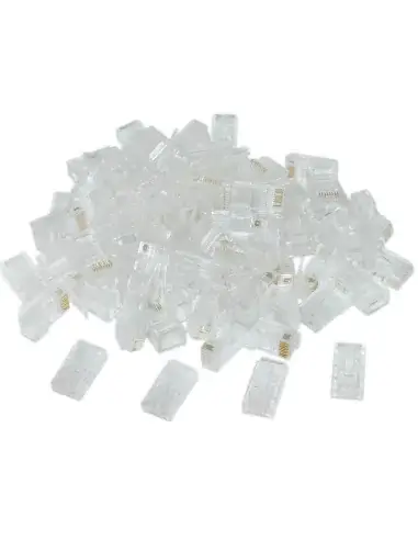 Acconet CAT5e RJ45 Connectors - 50 Pack, suitable for stranded and solid core cables.