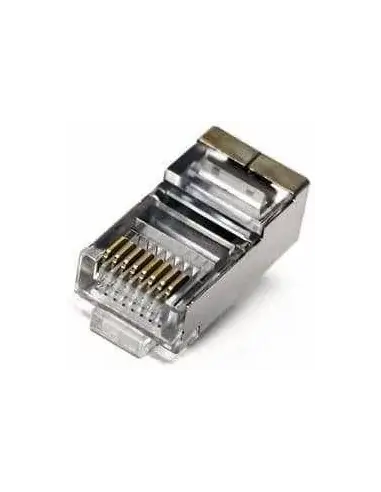 Acconet Shielded CAT6 RJ45 Connectors in a 50 pack, suitable for networking and data transmission.