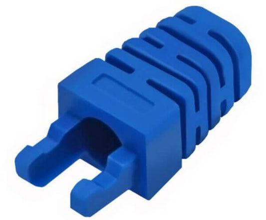 Linkbasic RJ45 Blue Crimp Boot, a durable cover for network cables.