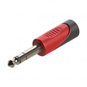Roxtone moulded adapter converting 6.3mm stereo male to 3.5mm stereo female