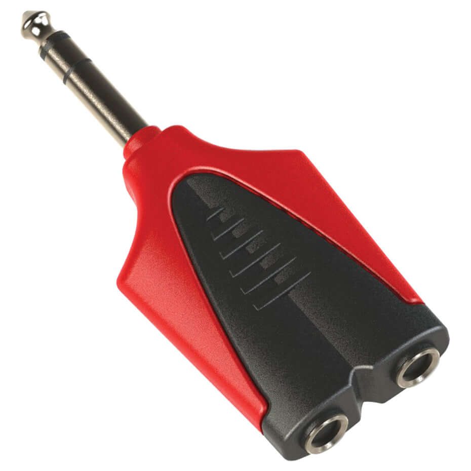 ROXTONE Moulded Adapter 6.3mm Stereo Male to 2 x 6.3mm Stereo Female Splitter