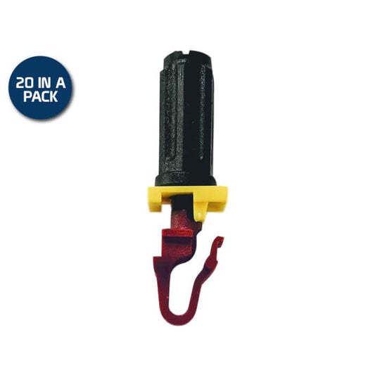 Rackstuds 2.2mm Red 20 Pack, a mounting solution for securing items.