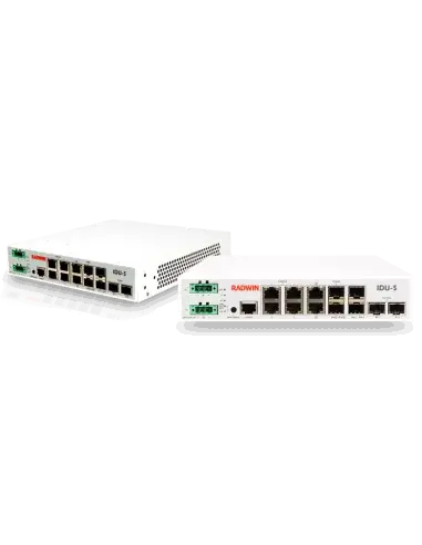 Radwin IDU-S Managed Layer 2 Indoor Switch with Dual DC Input, designed for reliable network management.