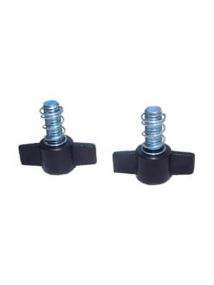 Rock-N-Roller RWNGBLT1 Undercarriage Wingbolts with Spring, 3/8 inch, designed as a durable replacement for multi-carts.