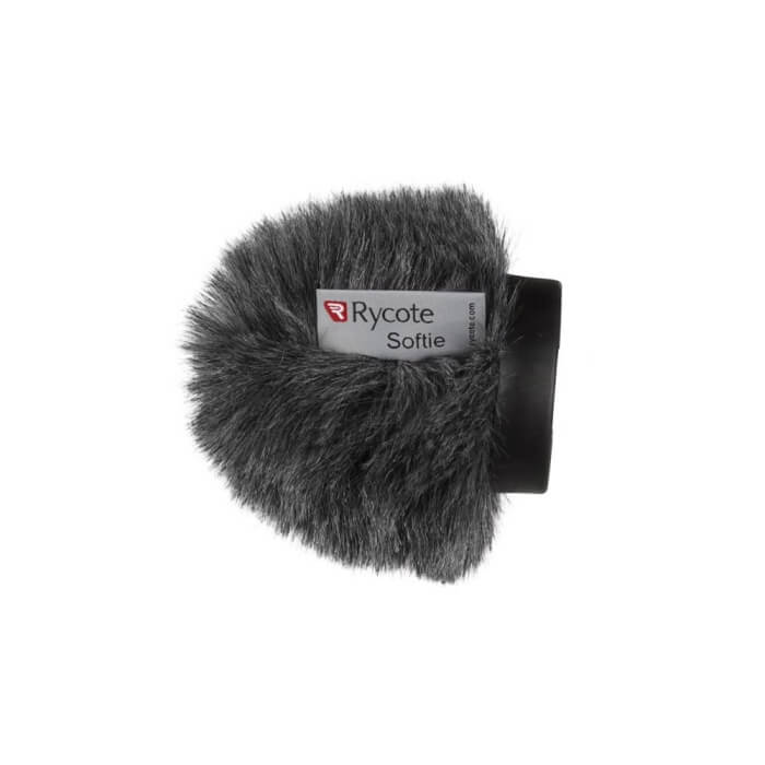 RYCOTE 5CM CLASSIC-SOFTIE Windshield for microphones, featuring a grey synthetic fur cover.