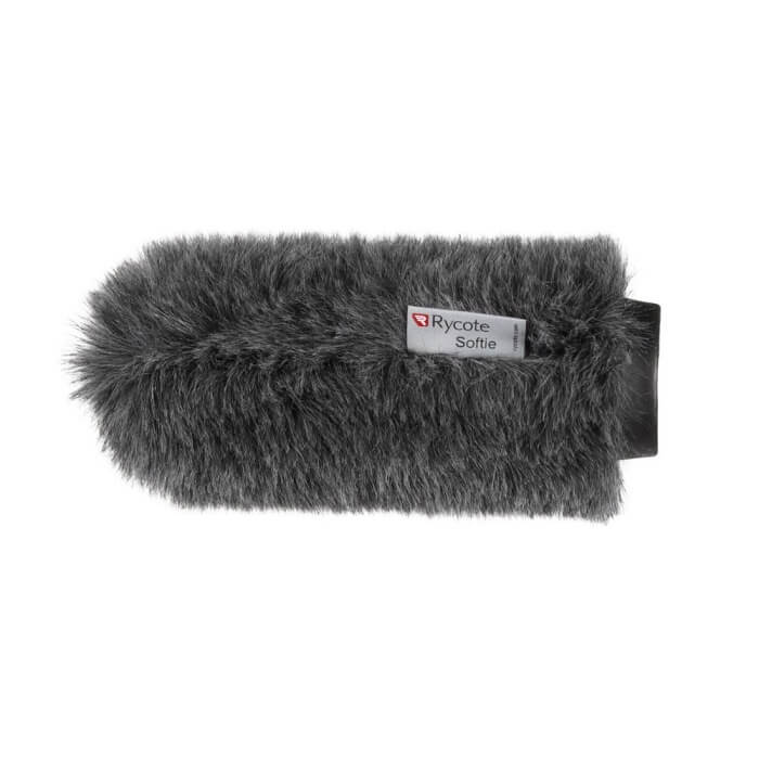 RYCOTE 18CM CLASSIC-SOFTIE in grey synthetic fur designed for 19-22mm diameter microphones.