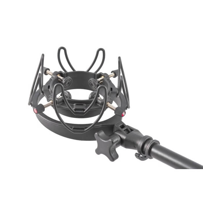 RYCOTE INVISION USM Universal Studio Microphone Shock Mount designed for microphones with a diameter of 18-55mm and a weight capacity of up to 750g.