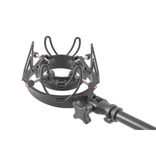 RYCOTE INVISION USM Universal Studio Microphone Shock Mount designed for microphones with a diameter of 18-55mm and a weight capacity of up to 750g.
