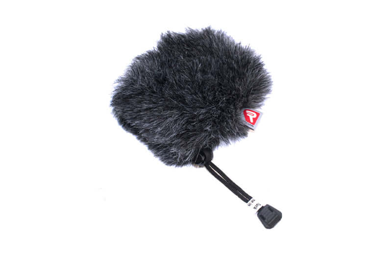 RYCOTE SPECIAL 60 MINI WINDJAMMER in grey synthetic fur, designed as a microphone windshield for wind noise reduction.