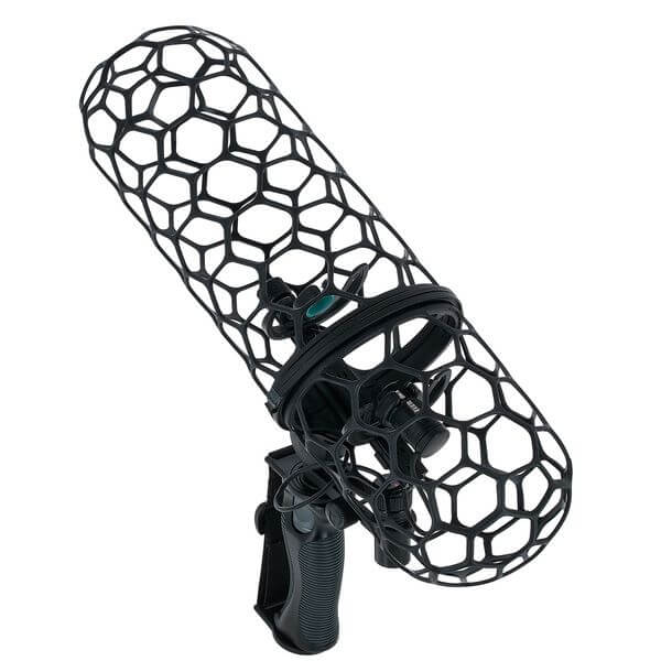Rycote Nano Shield Kit NS4-DB, an advanced windshield kit designed for microphones, displayed in a product image.