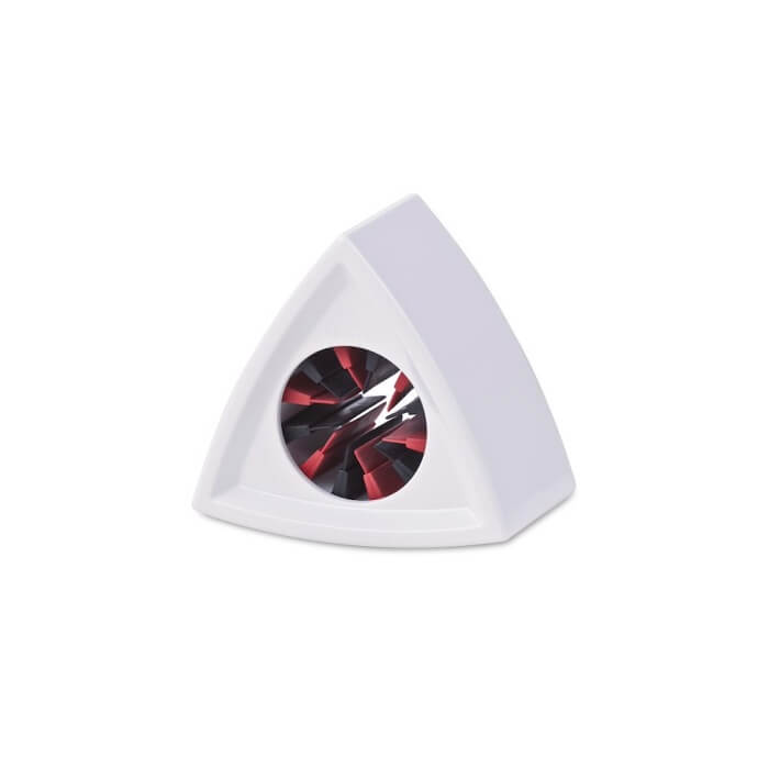 RYCOTE Triangular White Mic Flag designed for 19-38mm diameter microphones, featuring a durable three-sided design.