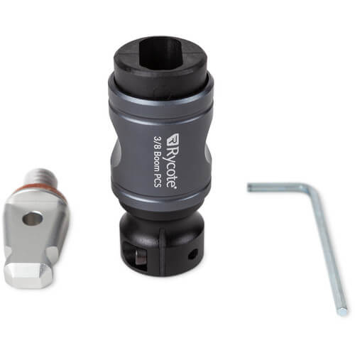 RYCOTE PCS-Boom Connector with 3/8 inch tip, featuring a quick release mounting system.