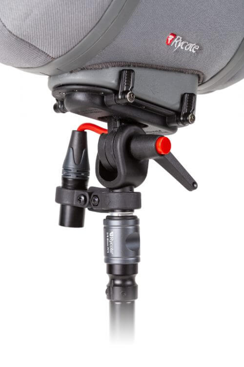 Rycote Cyclone Adaptor designed for PCS-Boom Connector, showcasing lightweight integration for windshield kits.