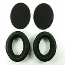 Sennheiser annular earpads with foam disc for HD 525/535, genuine replacement parts.