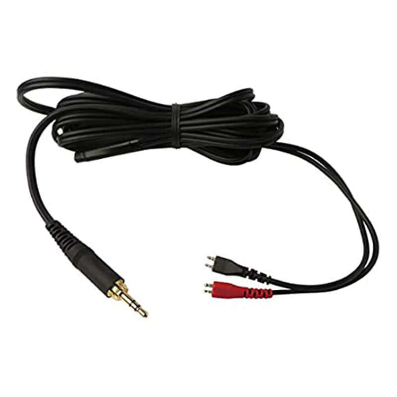 Sennheiser spare cable featuring a steel design, 3 meters long, with a 3.5mm to 6.35mm adapter for HD480 headphones.
