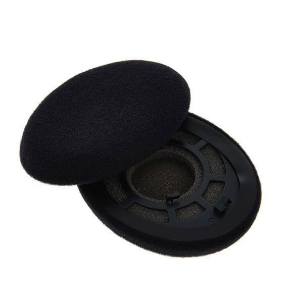 Replacement ear pads for Sennheiser RS 110 and RS 120 wireless headphones, featuring a disc design.