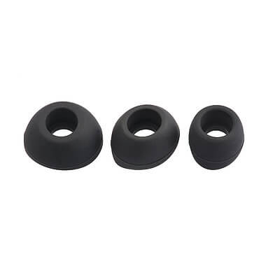 Sennheiser Ear Sleeve Set in black, designed as a replacement for CX 3, 4, 500, 4XS, 4XM, and 4XL models.