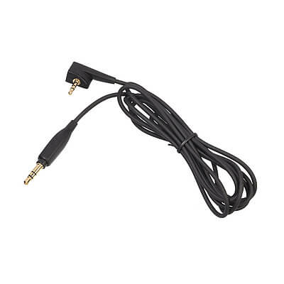 Sennheiser 1.4m black connecting cable with angled 3.5mm plug designed for MOMENTUM Wireless Headphones.