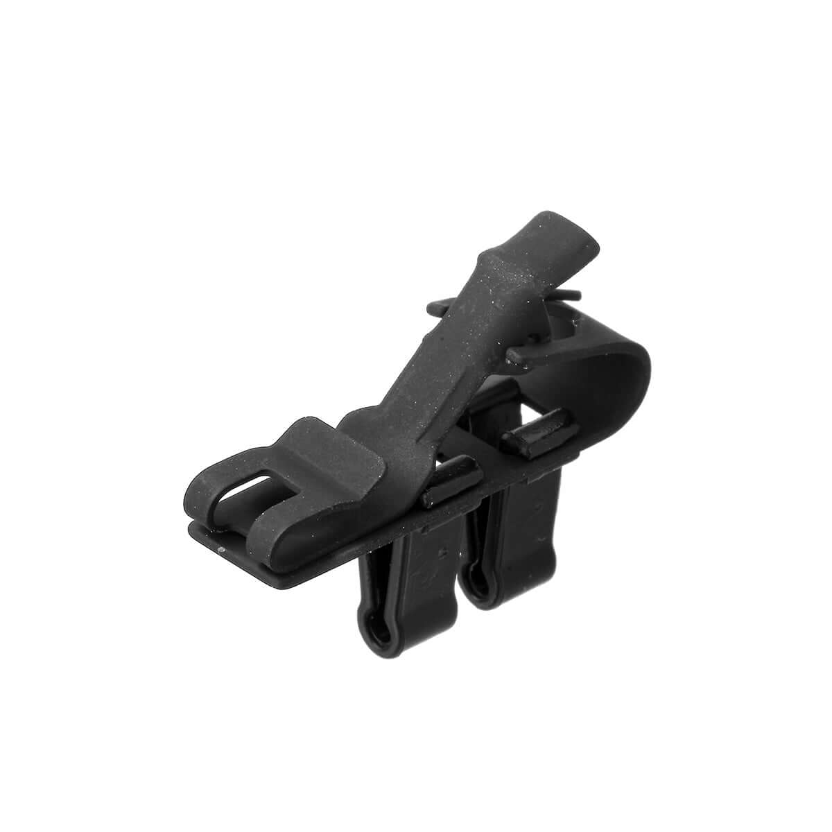 Black Sennheiser MZQ 02 microphone clamp designed for MKE 2 series microphones.