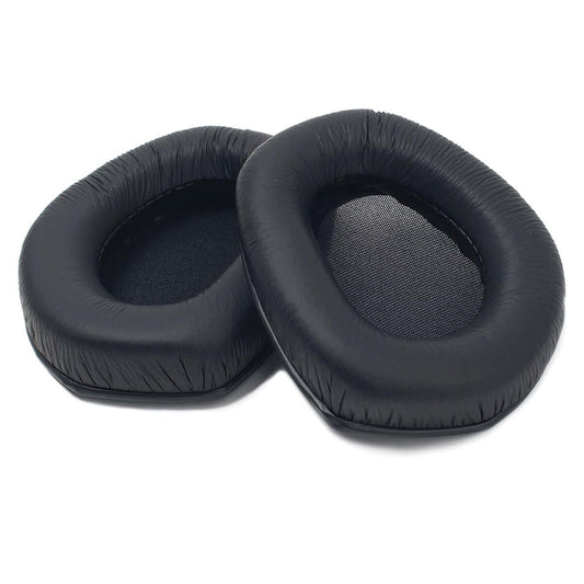 A pair of black replacement earpads designed for Sennheiser HDR 165 and 175 headphones.