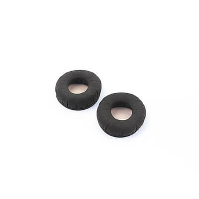 Sennheiser Momentum OE Replacement Ear Pads in black and light brown, designed for comfort and style.