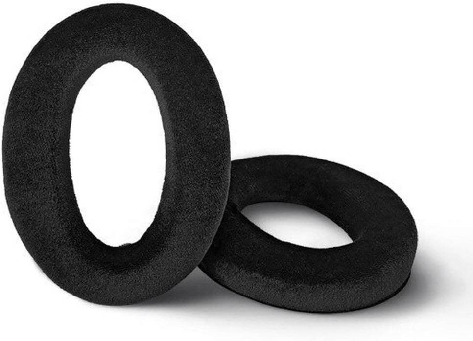 Sennheiser replacement earpads for HD 569 and HD 598 CS, featuring memory foam for comfort, displayed in a product image.