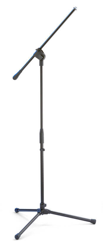 Samson MK10 Plus professional ultra-light boom microphone stand with XLR cable and mic clip.