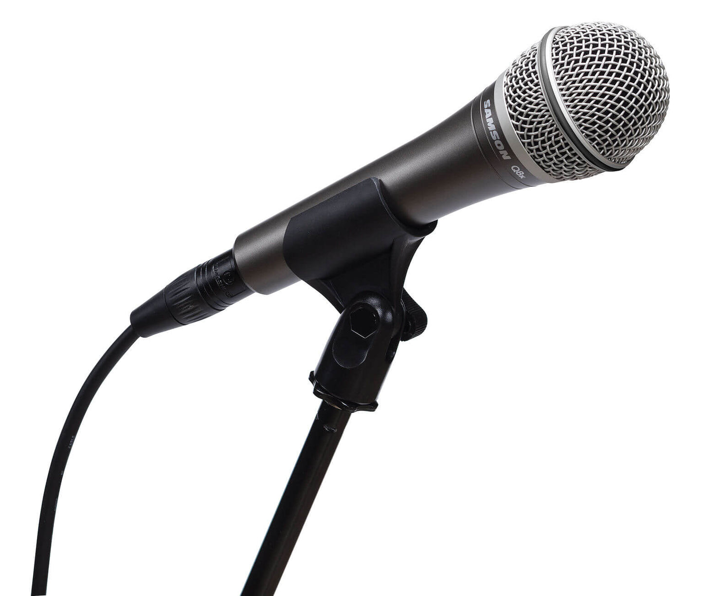 Samson Q8x Neodymium Dynamic Instrument Microphone with Supercardioid Pattern and Shockmount