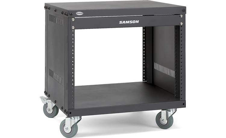 Samson SRK8 - 8U Solid Steel Equipment Rack with Locking Casters