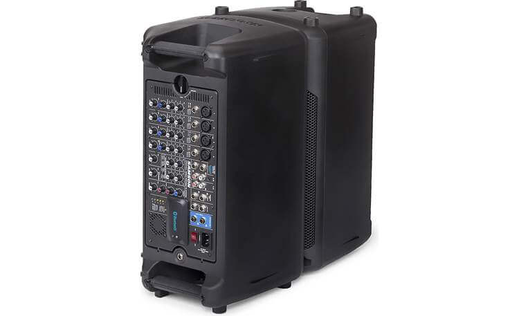 Samson XP800B portable all-in-one 800W Bluetooth-enabled sound system with removable 8-channel mixer and USB wireless port.
