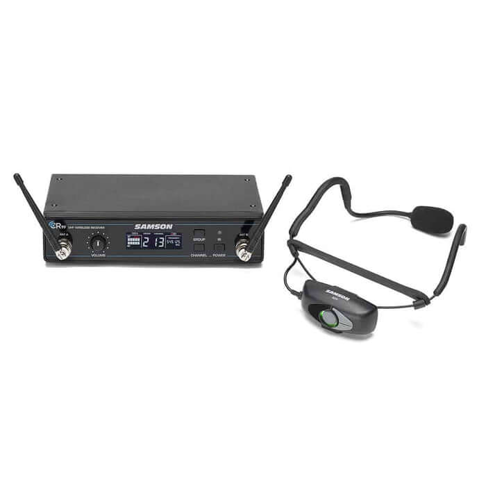 Samson AirLine 99 AH9 QE G Compact UHF Wireless Fitness System with AH9 Headset Transmitter and QE Mic