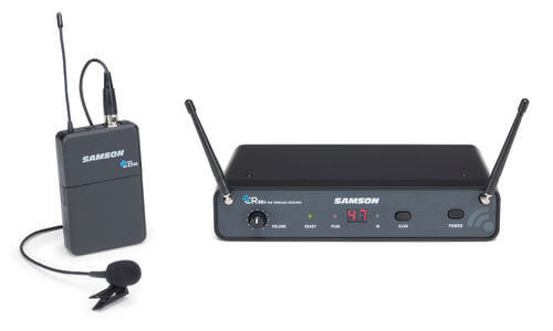 Samson Concert 88x BGT UHF Wireless Guitar and Bass System displayed in a professional setting.