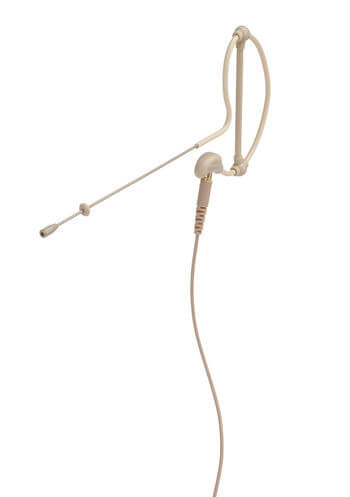 Samson SE50Bx Micro-Miniature Omnidirectional Condenser Headset Microphone in black and tan color with a 2.5mm capsule.