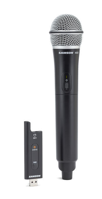 Samson Stage XPD2 HQ6 USB Digital Wireless System featuring a handheld transmitter and Q6 microphone.