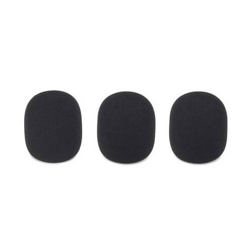 Samson ZA SE50BWS Windscreen for SE10 and SE50 Headset Microphones in black, sold as a 3-pack.
