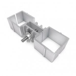 ALUSTAGE 2 Way Leg Clamp, a durable clamp designed for staging and trussing support.