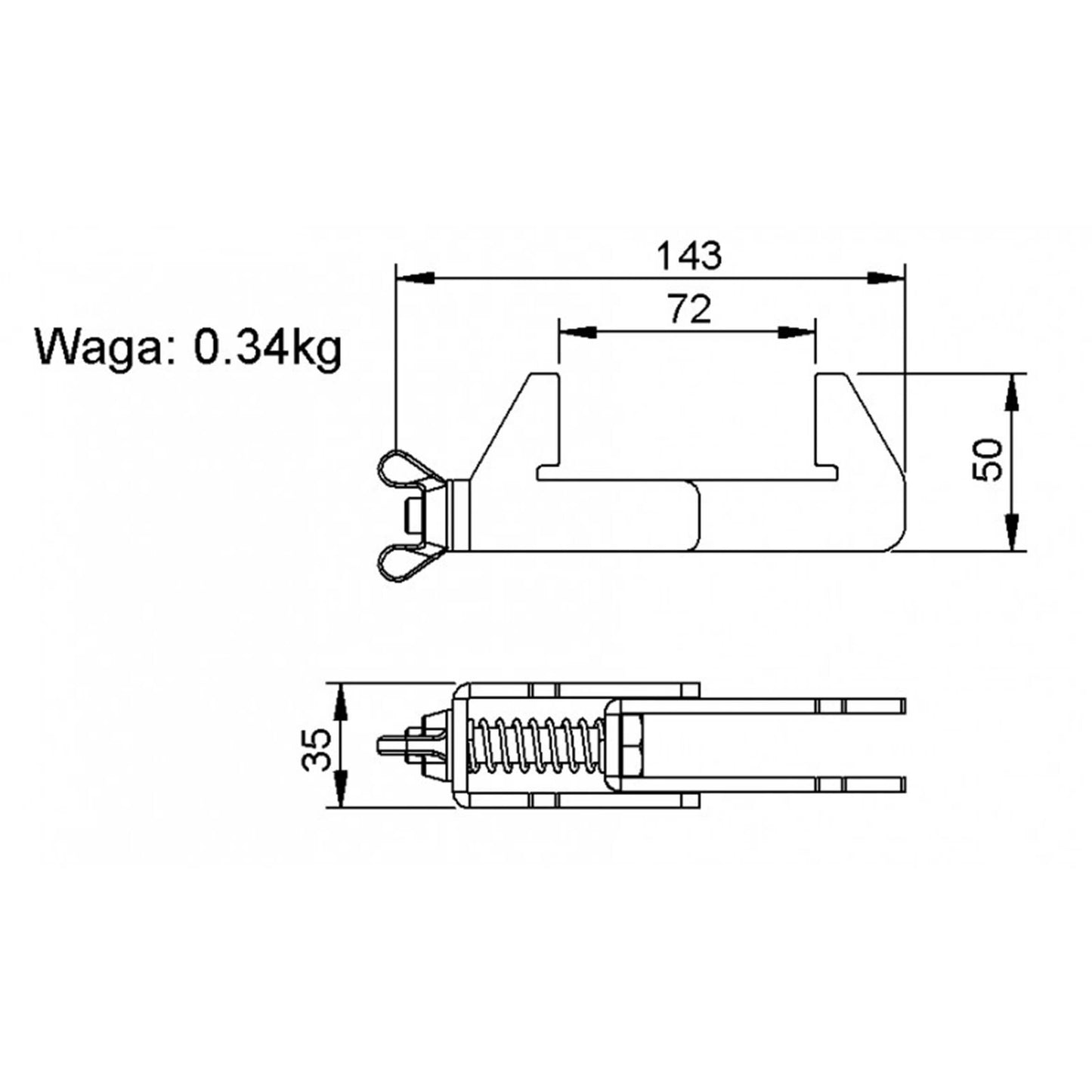 ALUSTAGE W.SCD 47 Stage Assembly Clamp, a durable and reliable clamp designed for professional staging applications.